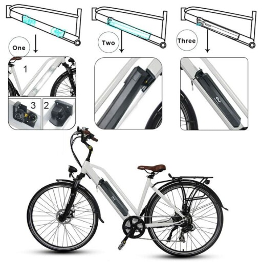 Dorado NCM Reention accu in gebruik op een elektrische fiets