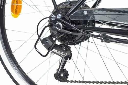 Fietsachterderailleur en tandwielen