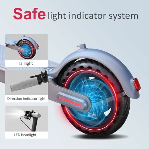 Veilig lichtindicatiesysteem van een elektrische scooter