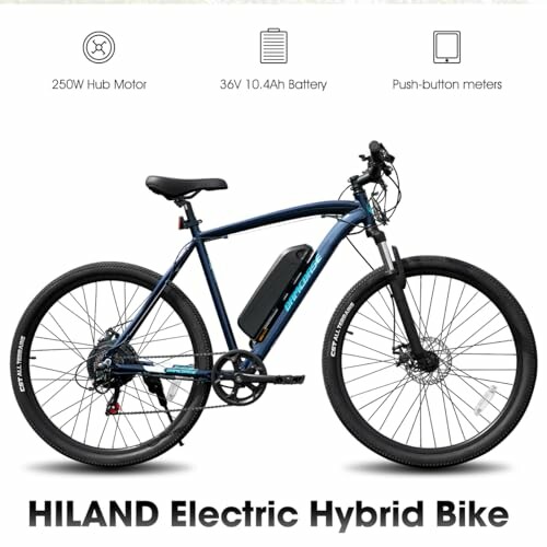 Elektrische hybride fiets met 250W motor en 36V batterij