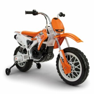 Oranje speelgoedmotor voor kinderen