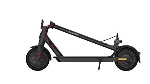 Opgevouwen elektrische scooter van Xiaomi.